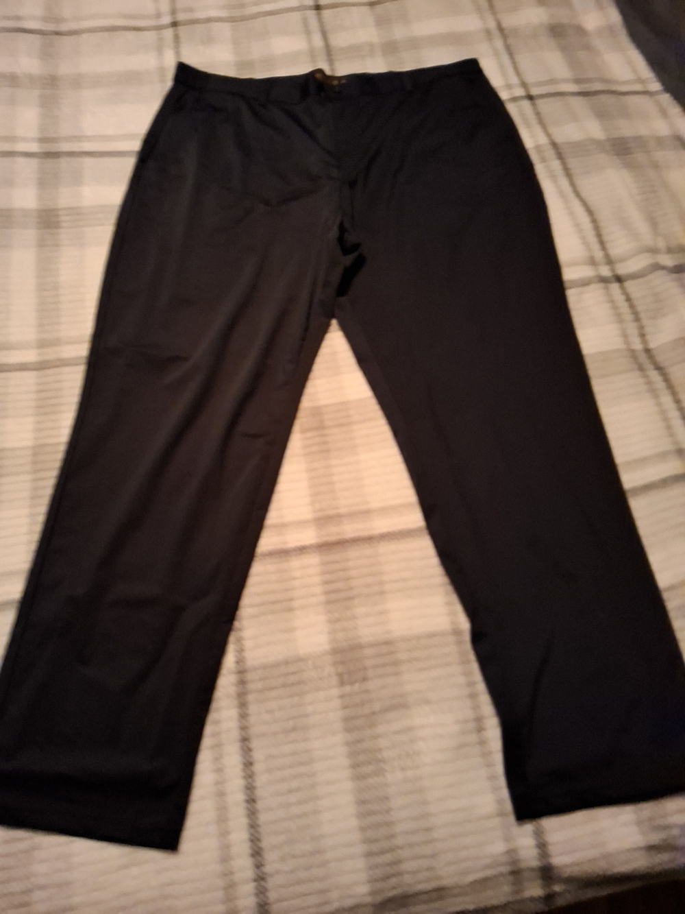 Men's Black Dress Pants - Classic Straight Fit